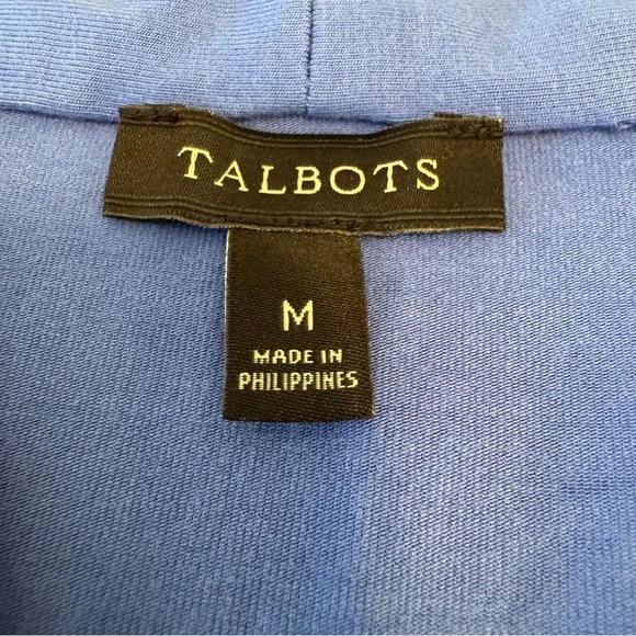 Talbots Women's V-Neck Royal Blue Blouse Size M - Picture 3 of 9
